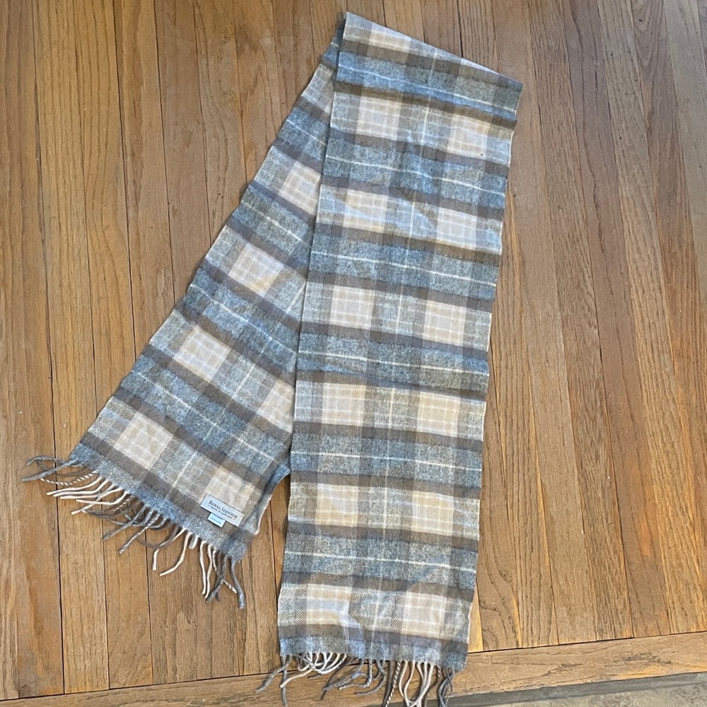 Royal Speyside Grey Plaid Cashmere Scarf